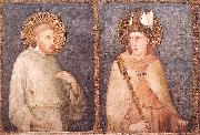 Simone Martini t Francis and St Louis of Toulouse oil painting artist